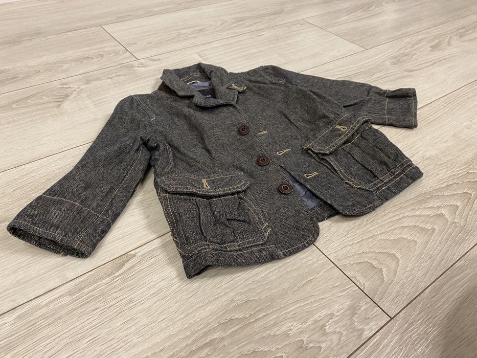 Marynarka dla chlopca BABY GAP 18-24 miesiace dzinsowa z latami