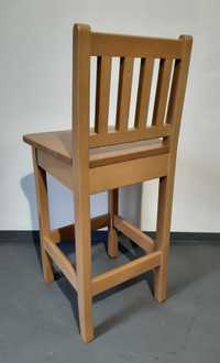 hoker H11 drewniane krzesła barowe hokery kuchenne dąb lancelot 60cm