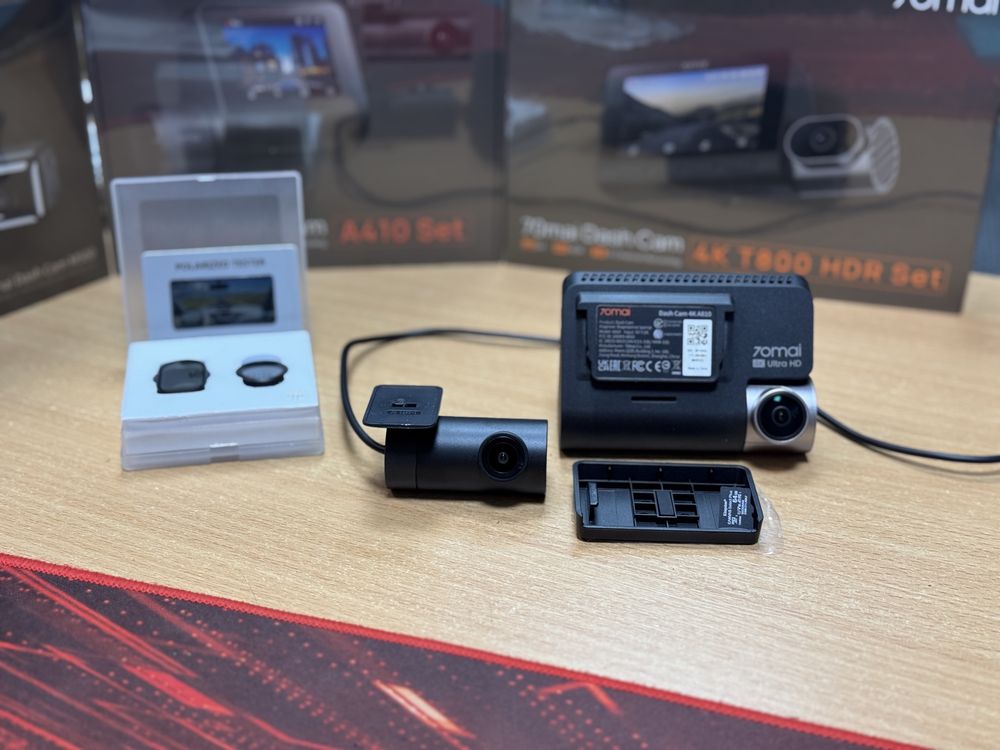 Відеореєстратор 70mai Dash Cam A810 + камера RC12+CPL фільтри+64Гбт
