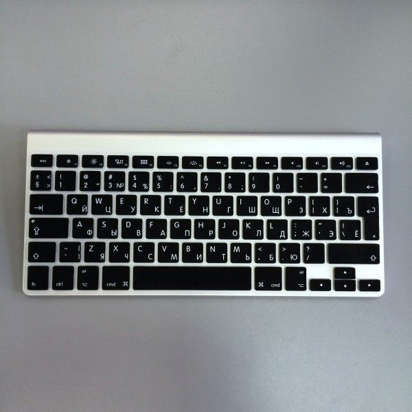 Накладка на клавиатуру Макбук Air/Pro 13, 14, 15 с русскими буквами