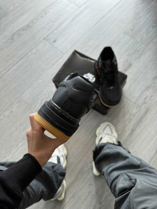Кросівки Nike Air Force 1 Luxe Black Gum premium