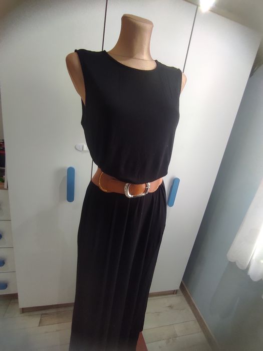 Czarna sukienka maxi Janina