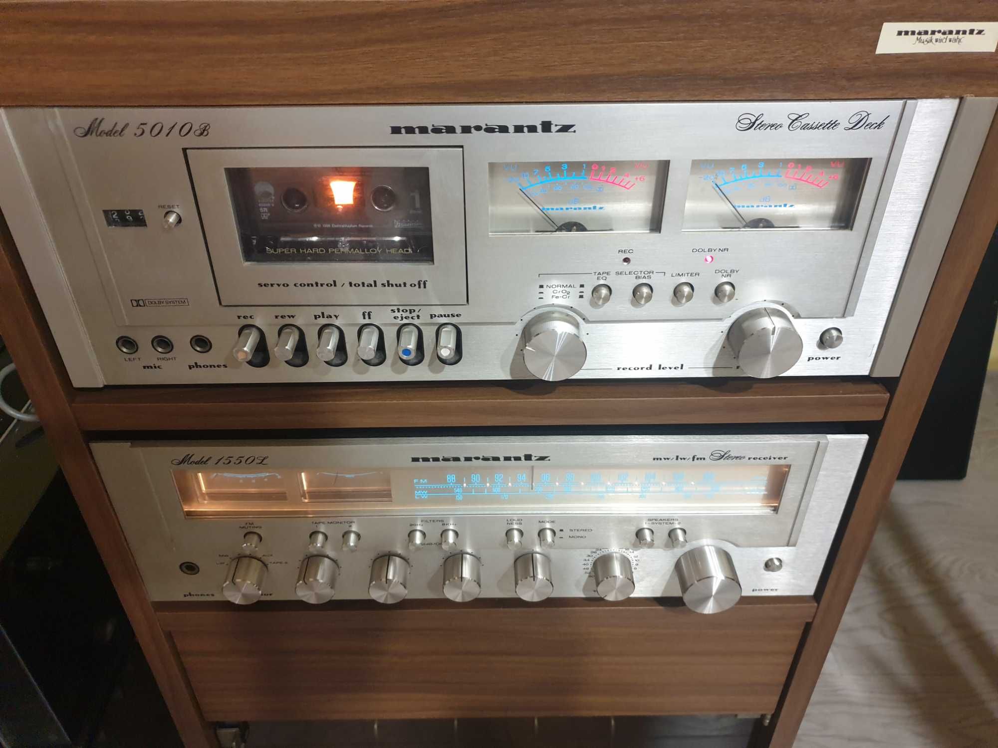 Wieza Marantz 1550. 5010b TT4000 Amplituner deck Gramofon  Vintage