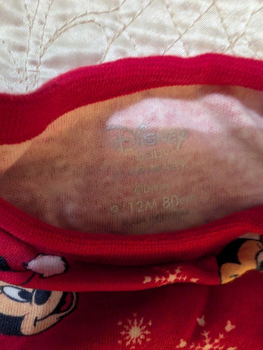 Jardineira / macacão e blusa 9-12 natal