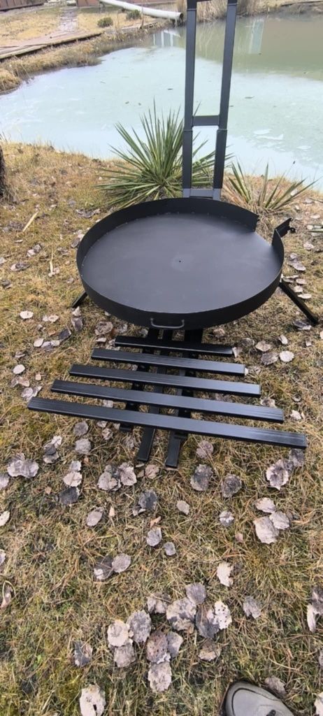 Grill ogrodowy duży ruszt 80cm