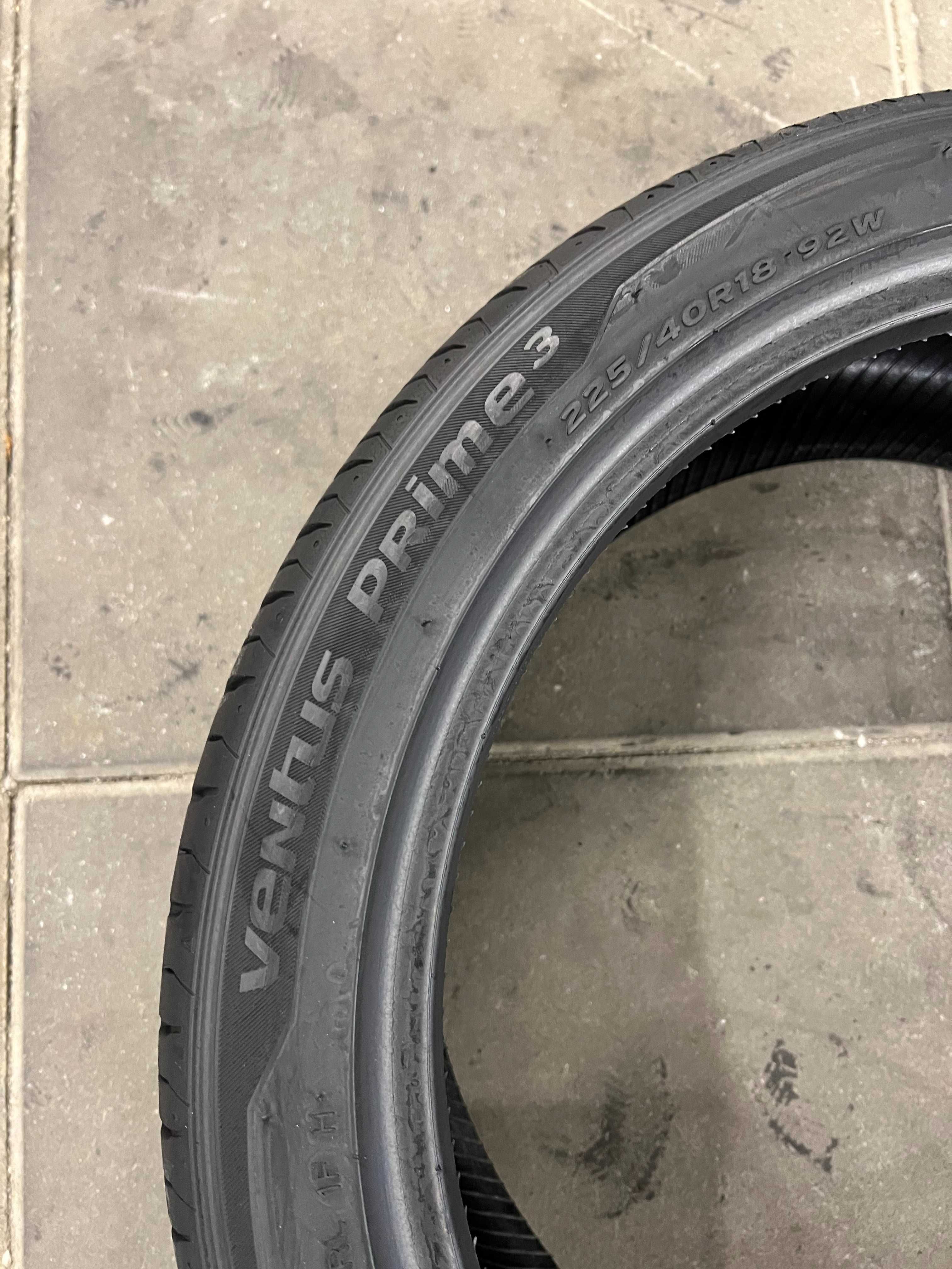 Opony letnie 225/40/R18 Hankook Ventus Prime 3 / 2021r - 2 sztuki