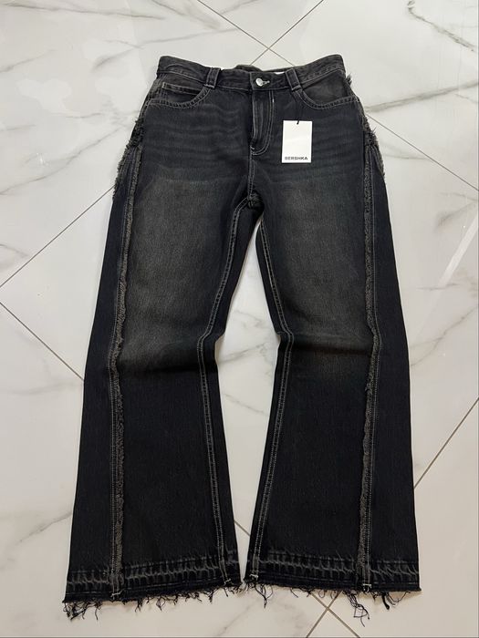 Bershka Flared jeans, flared zip, zara flared, racer worldwide