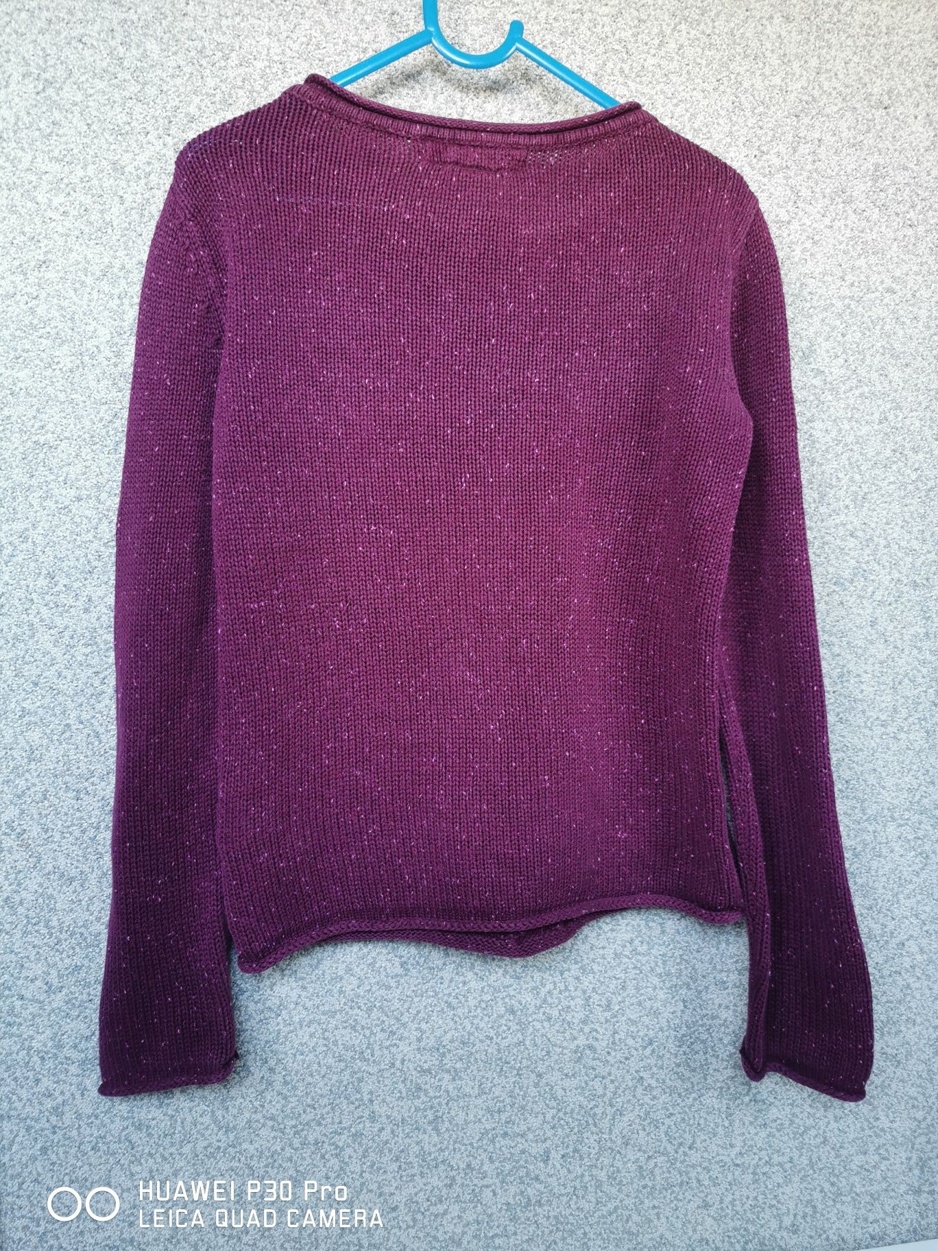 Sweter fioletowy h&m