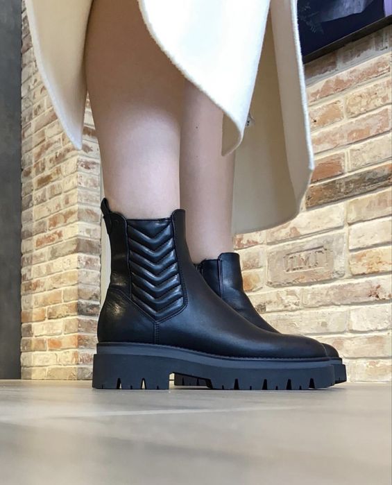 Комфортні шкіряні черевики «челсі» tamaris /німеччина/