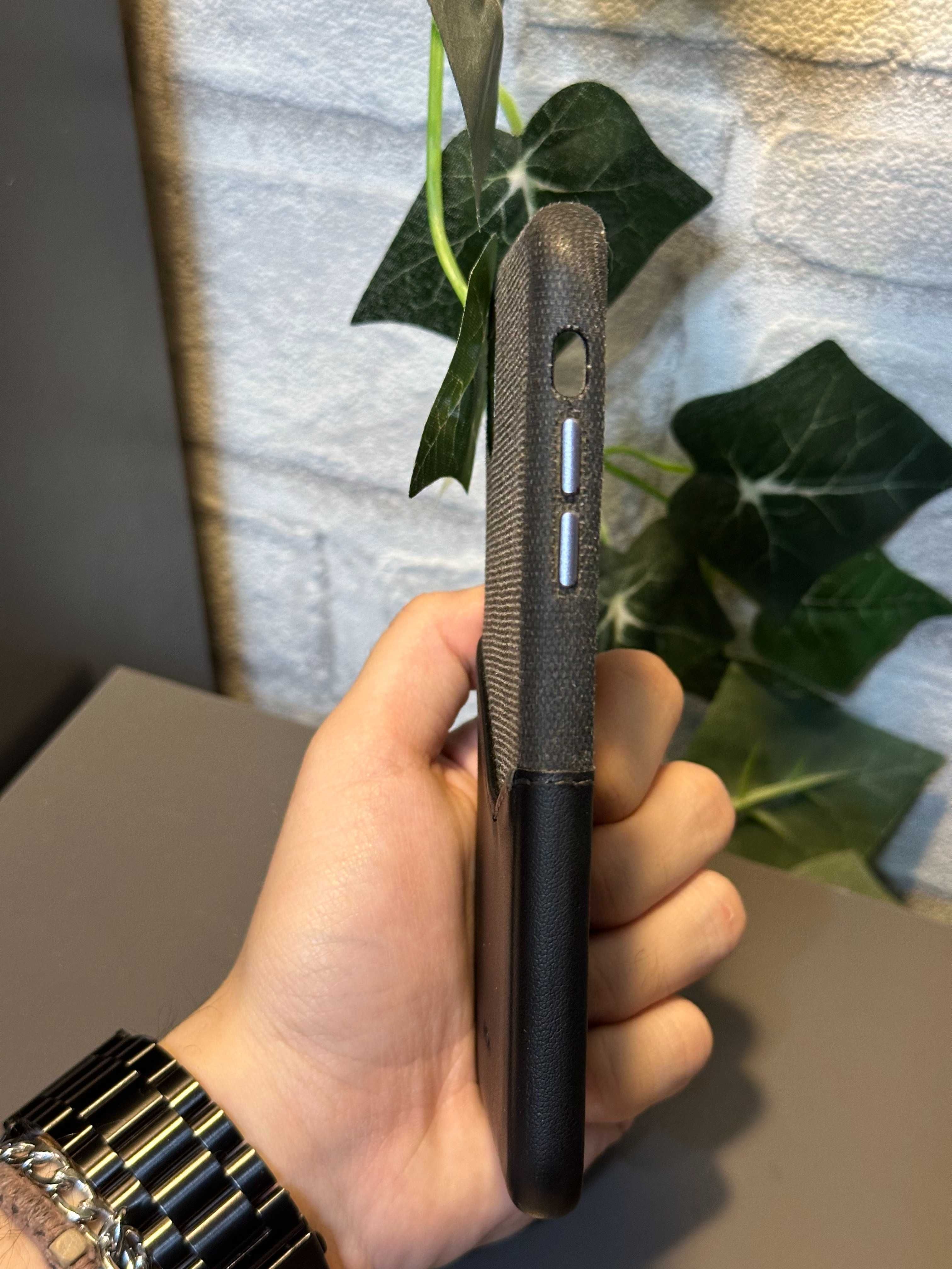 Skórzano-materiałowy case/etui ESR Metro do iPhone X/Xs