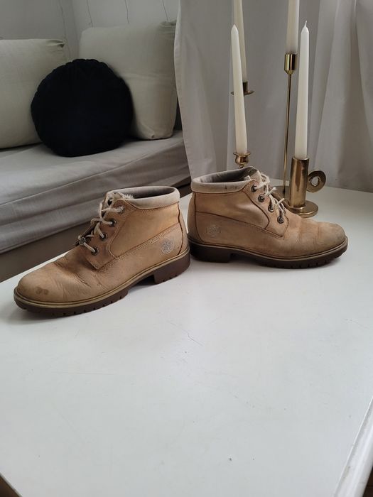 Buty Timberland trapery beżowe klasyki