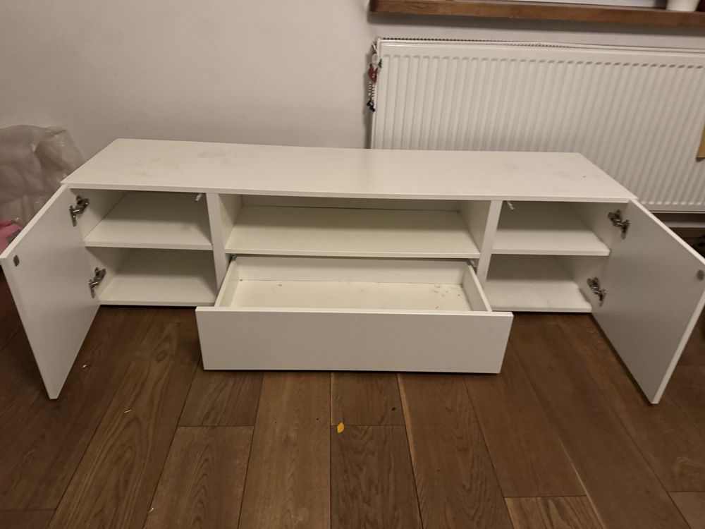Szafka rtv 160 cm biala