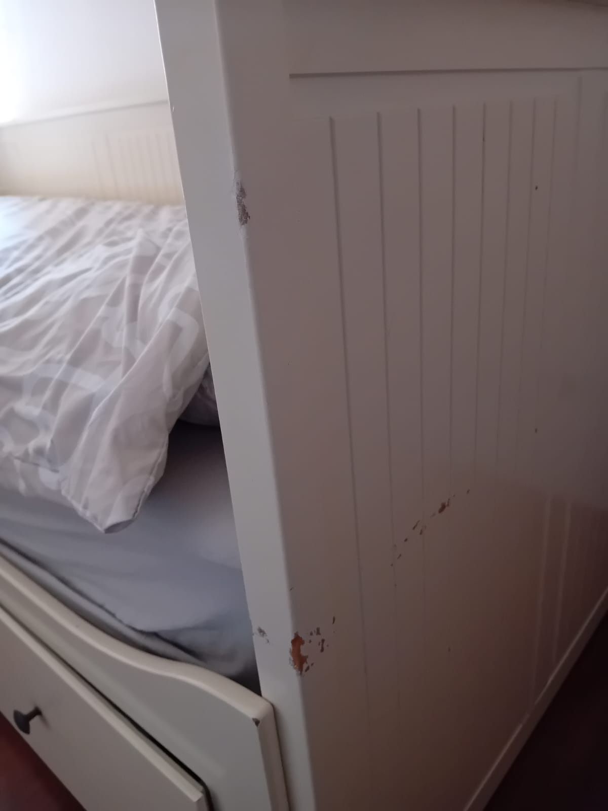 Łóżko rozkładane z szufladami Hemnes Ikeas