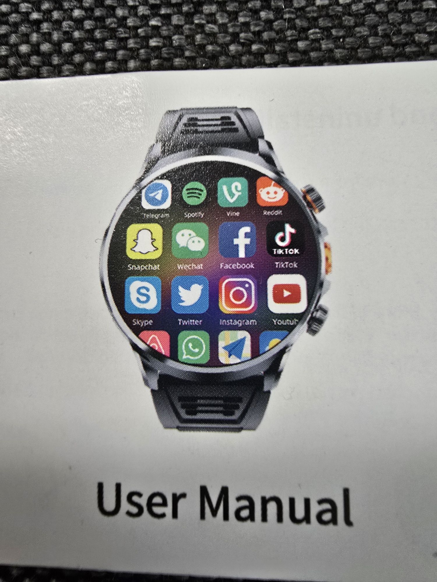 Najnowszy duży Smartwatch z Androidem 1,95 cala rozdzielczość 680 x680