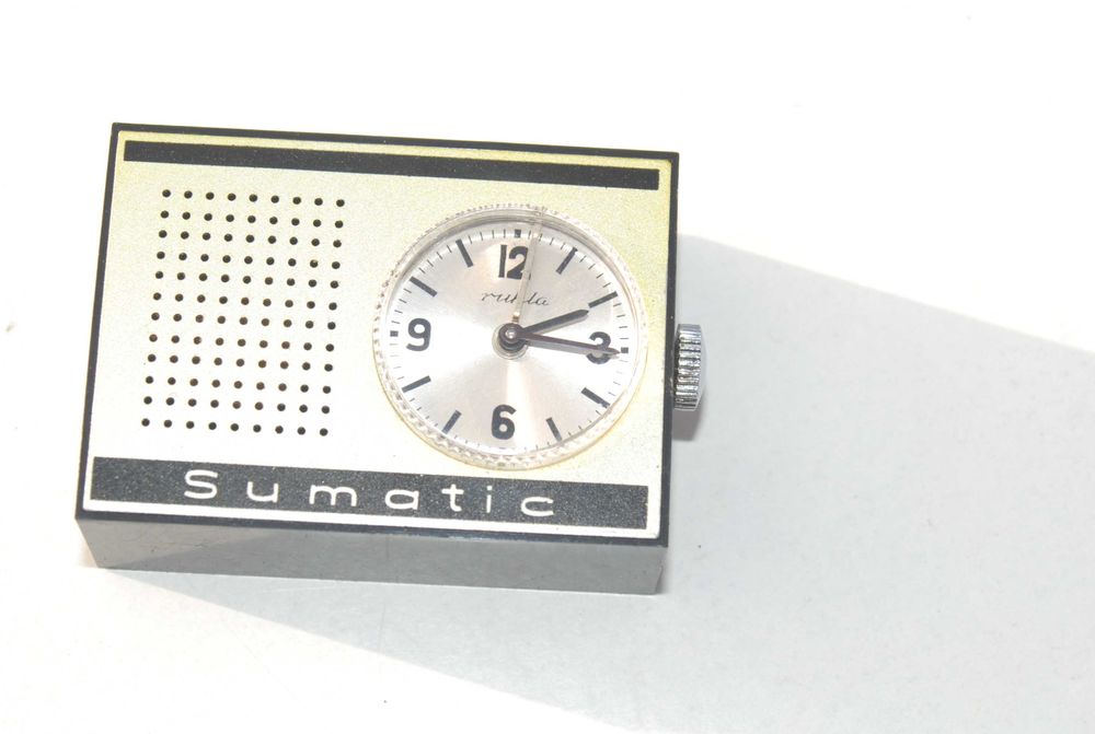 Stary zegarek Ruhla Sumatic antyk unikat kolekcjonerski zabytek DDR