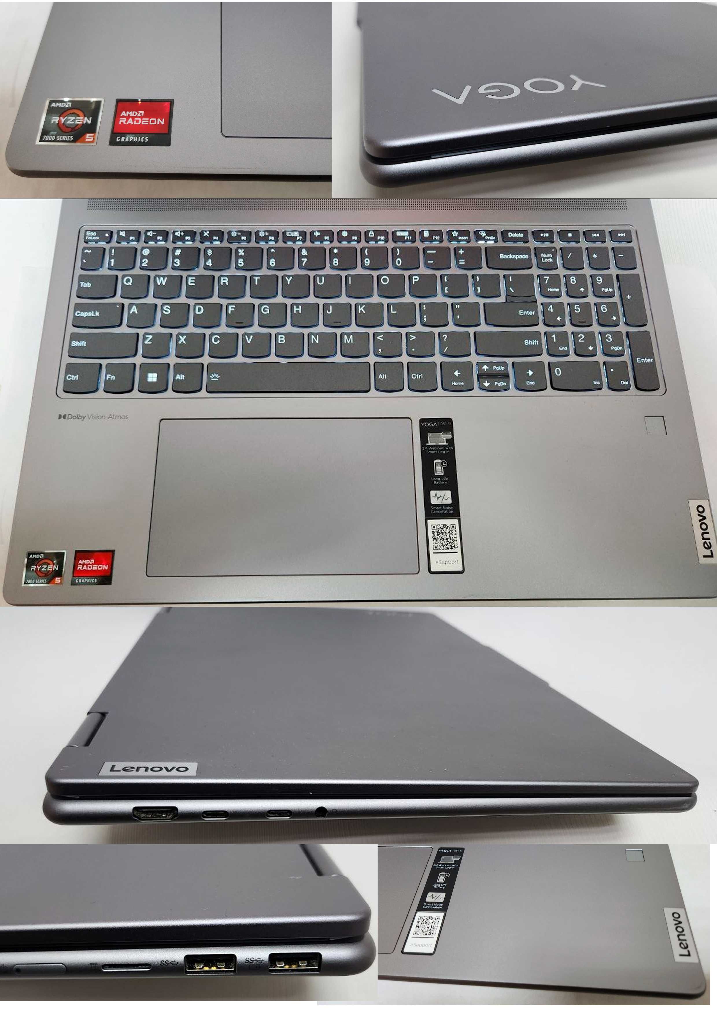 Терміново Lenovo Yoga 7 16ARP8AMDRyzen 5 7535U 2.90GHz 8GB 512GB 16"