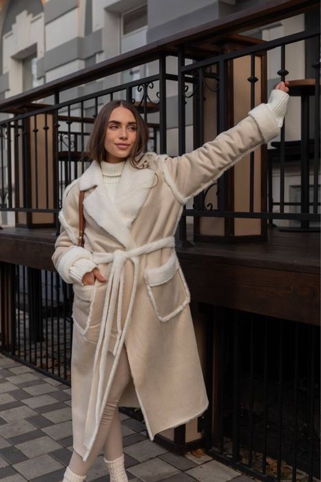 Дубленка замш/норка 42-64 р шубка