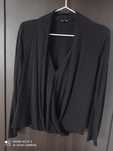 Massimo Dutti czarna elegancka bluzka XS