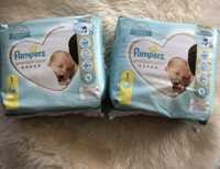 Dwa nowe opakowamia pampersow Pampers premium care 1