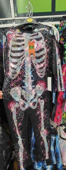 Костюм Гламурний Скелетик на Хелловін Новий рік для дівчинки 122-128см