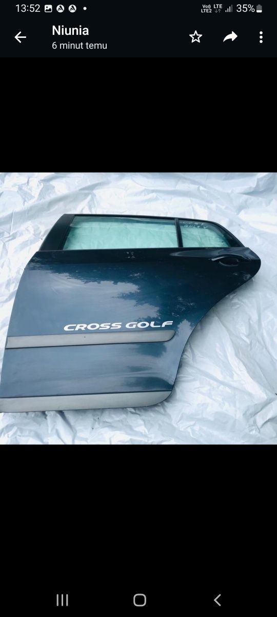 VW Golf 5 plus+kompletne dżwi bez tapicerki