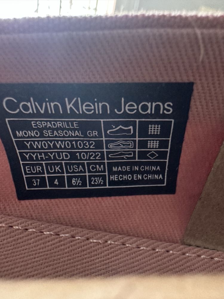 Оригінал! Жіночі еспадрилі Calvin Klein