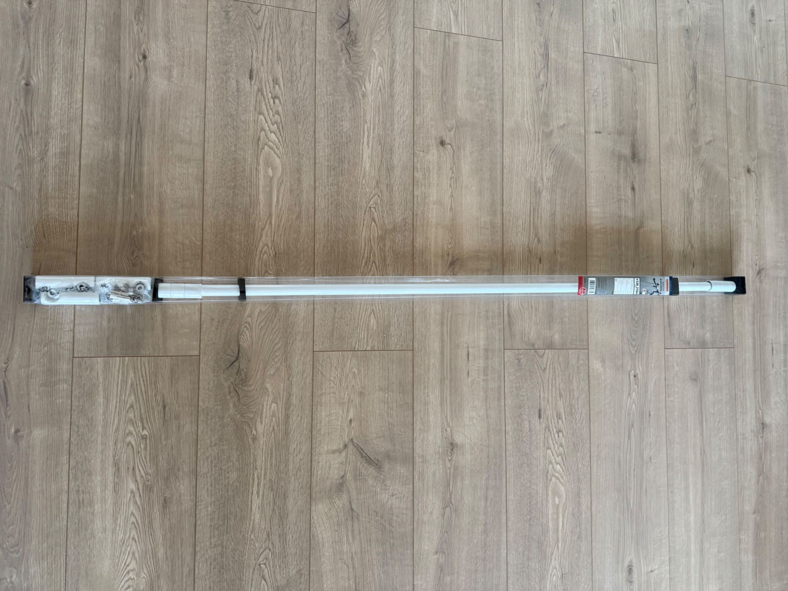 Karnisz regulowany biały 120-210 cm Kreta