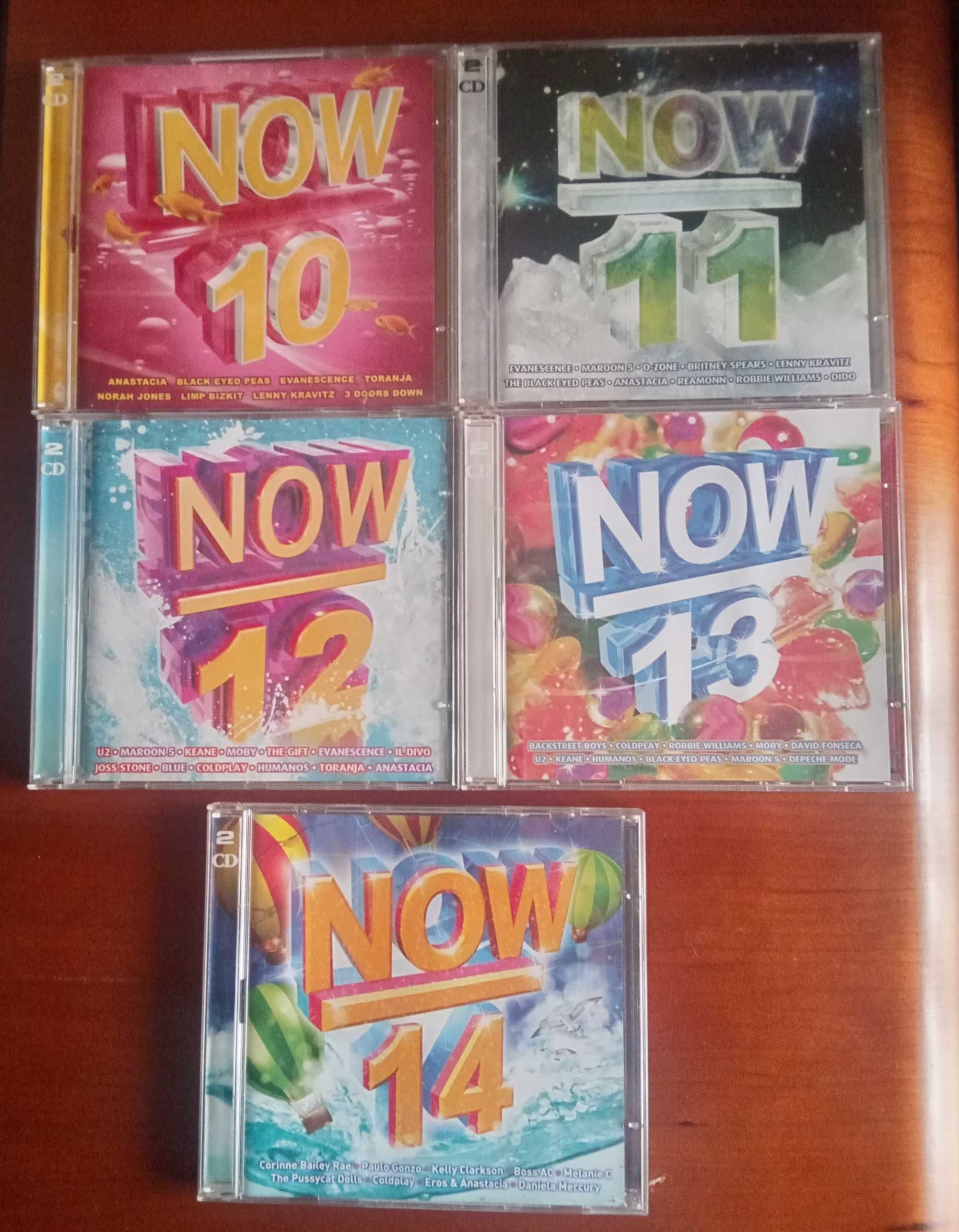 CDs duplos NOW 3/6/7/8/10/11/12/13/14 CD Roberto leal