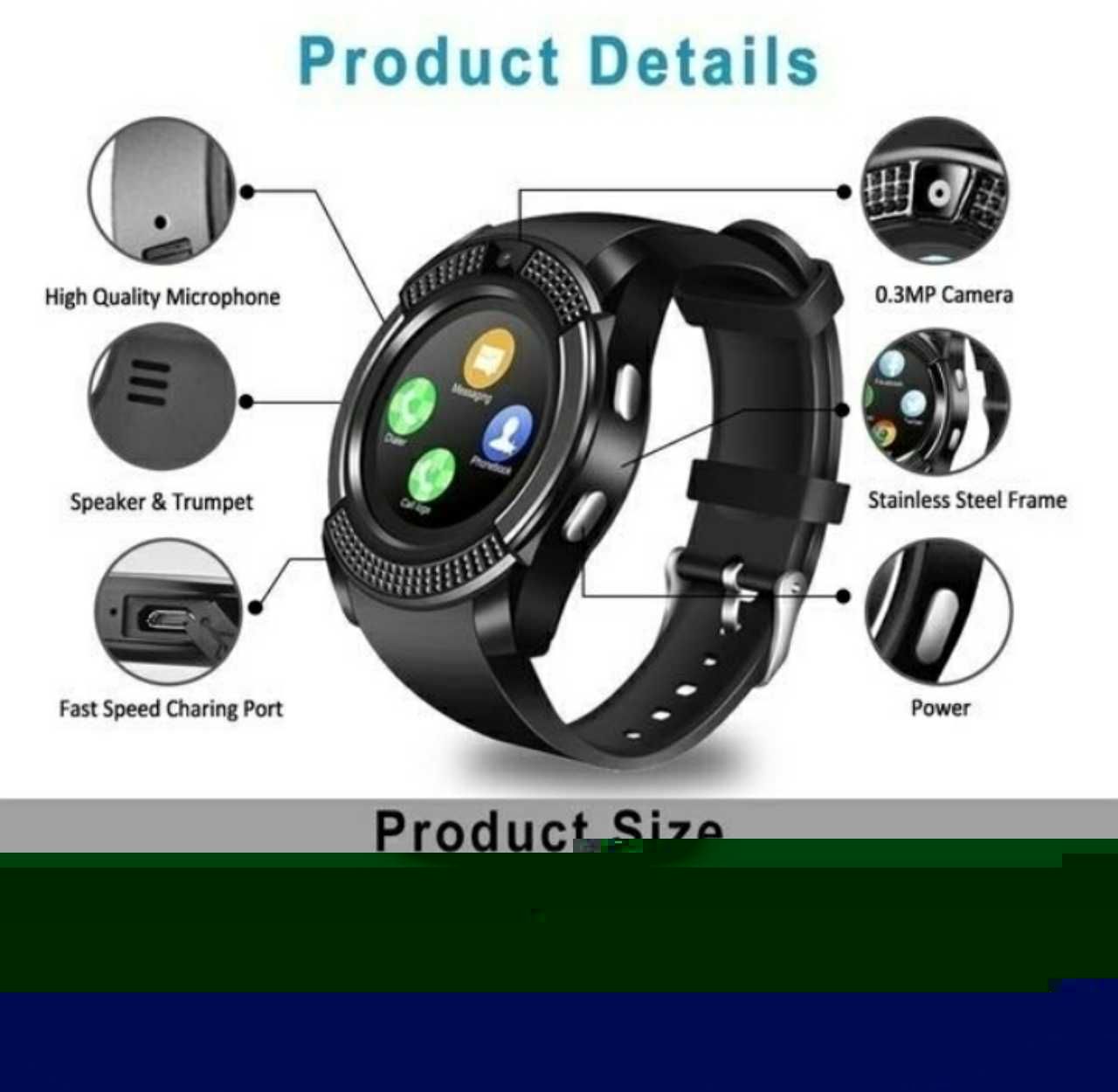 V8 Smart Watch смарт часы