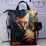 Torba-plecak wodoodporna Bengal Cat handmade