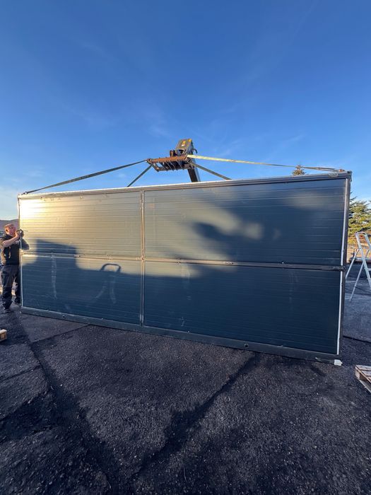 Kontener składany 5,8m x 2,50 m lekko uszkodzony grafit magazynowy