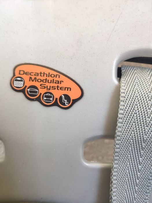 Cadeira Bicicleta porta - Crianças b'Twin cinza claro