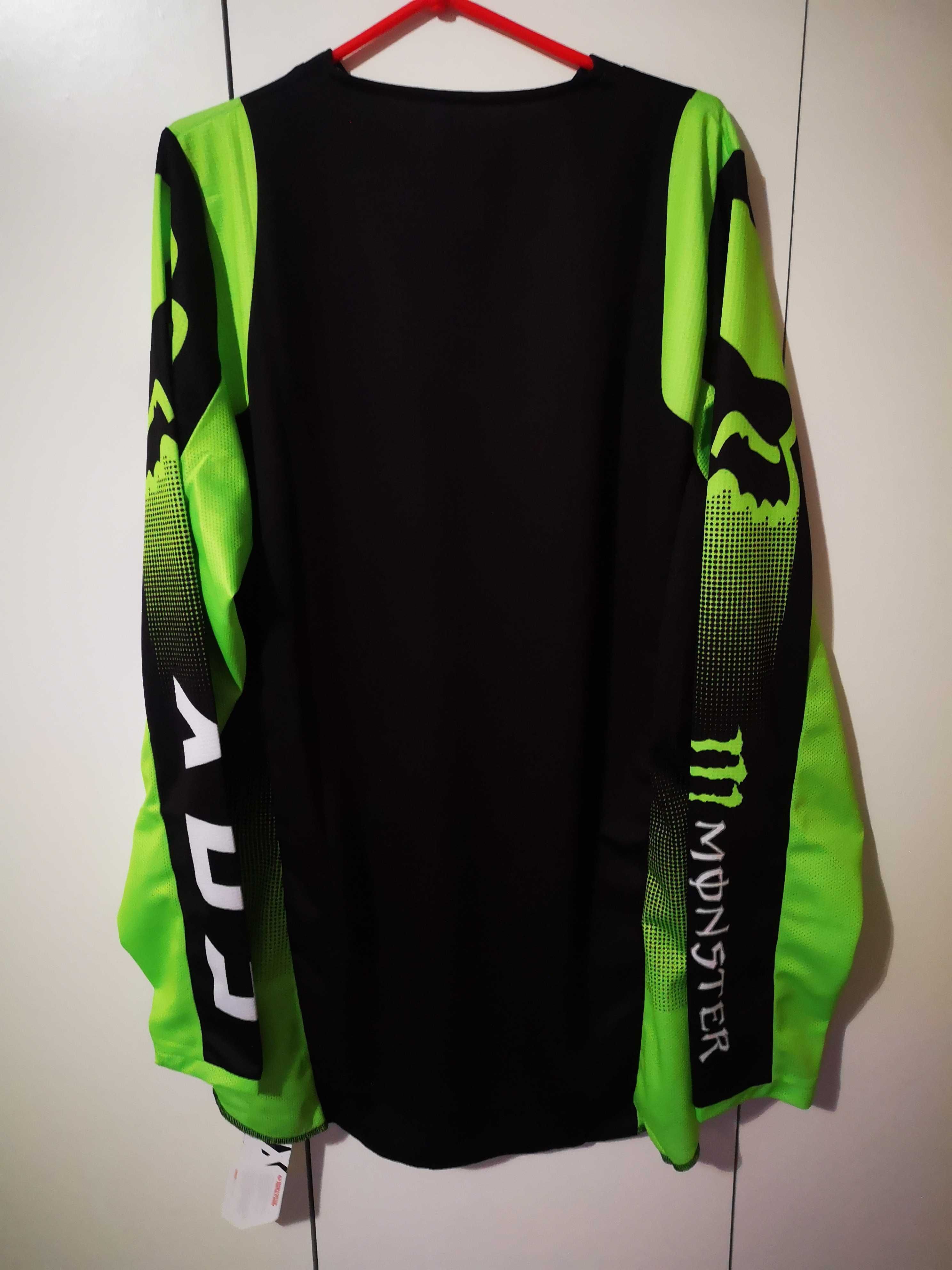 Strój MX FOX 180 ( MONSTER ENERGY BLACK ) (cross,enduro,quad,mtb)