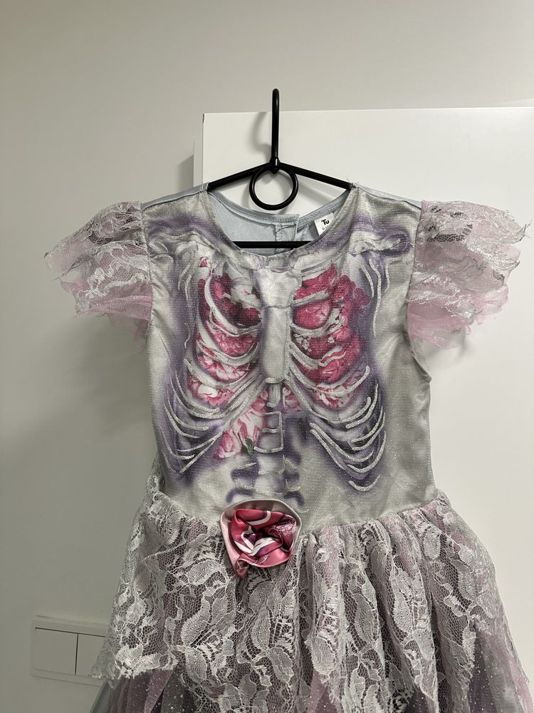 Strój przebranie karnawałowe Halloween czarownica wróżka kościotrup