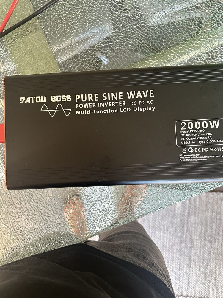 Vendo convertor usado 2 mês  convertor com 2000w de onda pura