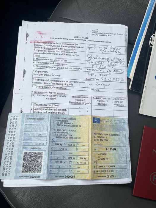 Hyundai Santa FE 4x4 2.0cdti для ЗСУ скидка