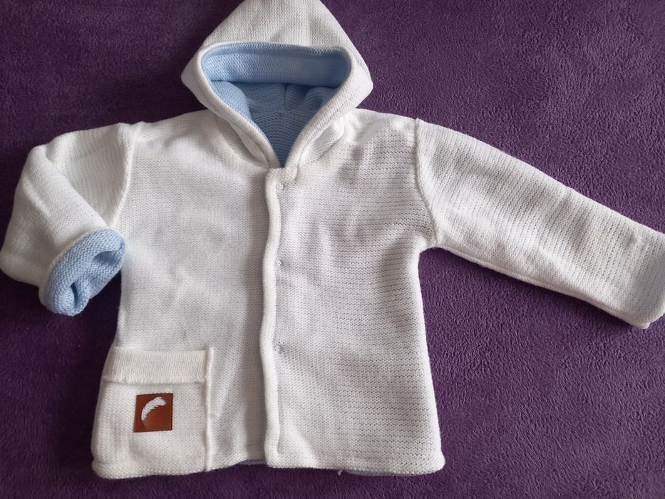 Kurteczka włóczkowa, plaszczyk, sweterek na CHRZEST, ROCZEK, ŚWIĘTA 86