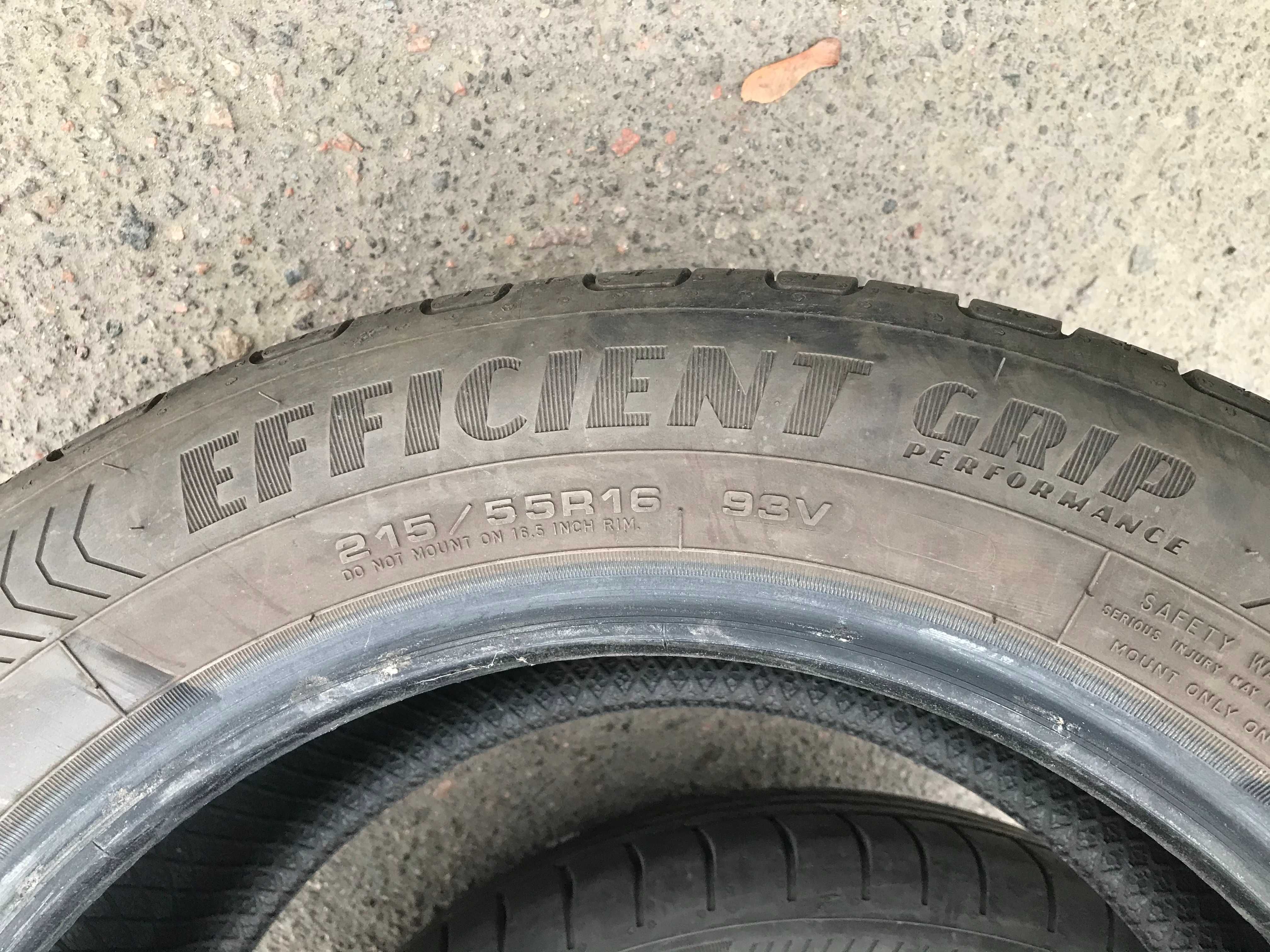 летние шины літні шини Goodyear EfficientGrip Performance 215/55 R16