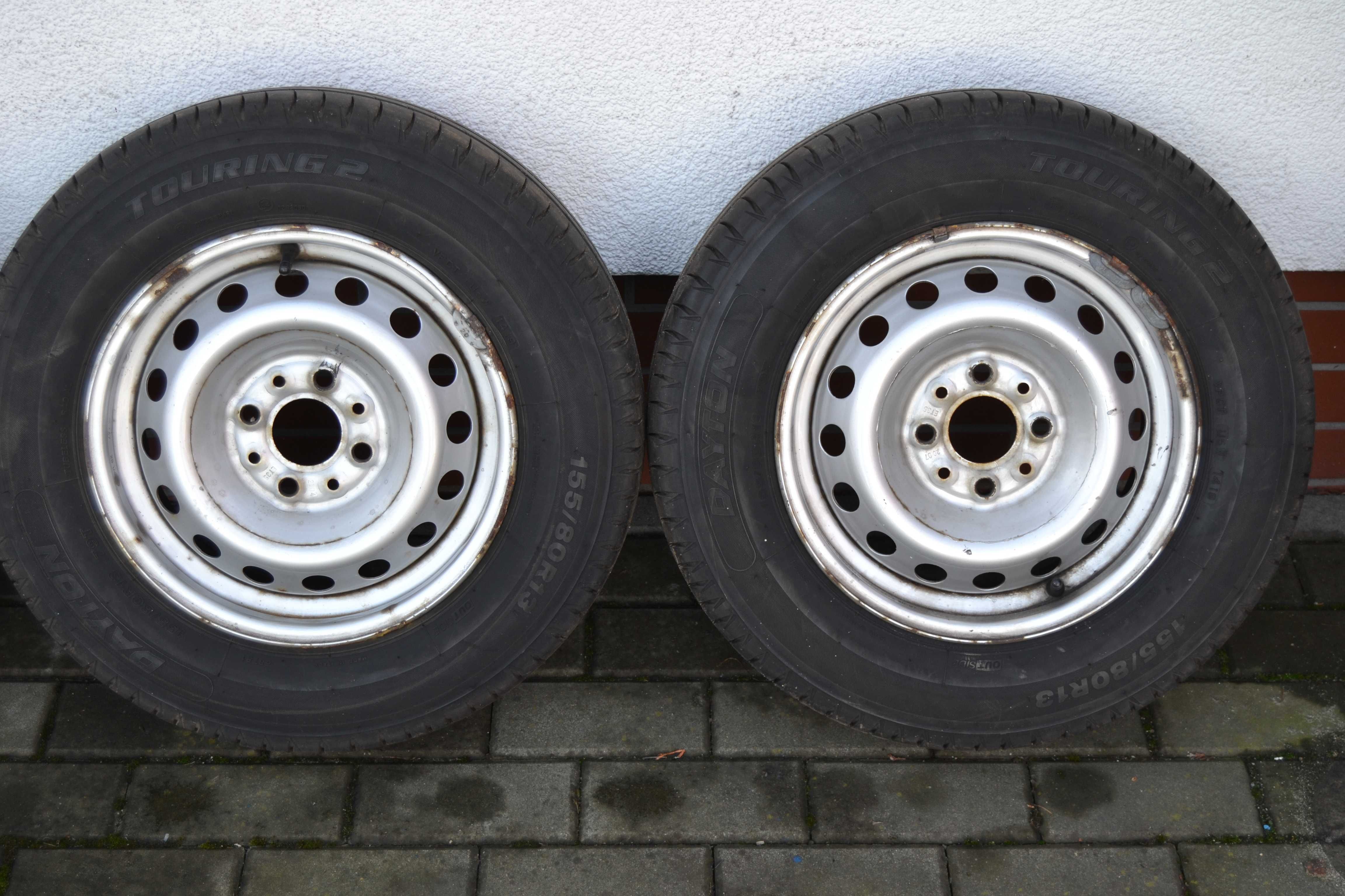 Komplet kół lato 13 cali Fiat Panda 4x98 letnie 155/80r13 et35 155/80