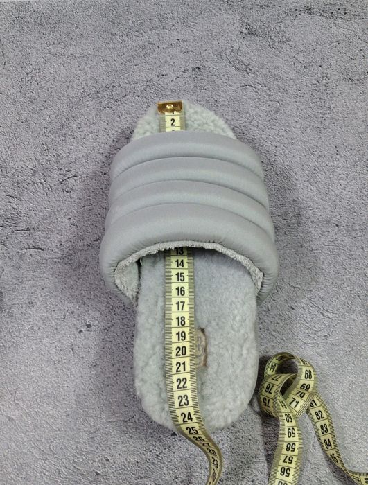 Тапочки Ugg Puft Slide женские тёплые тапки Tazz Fluff Yeah