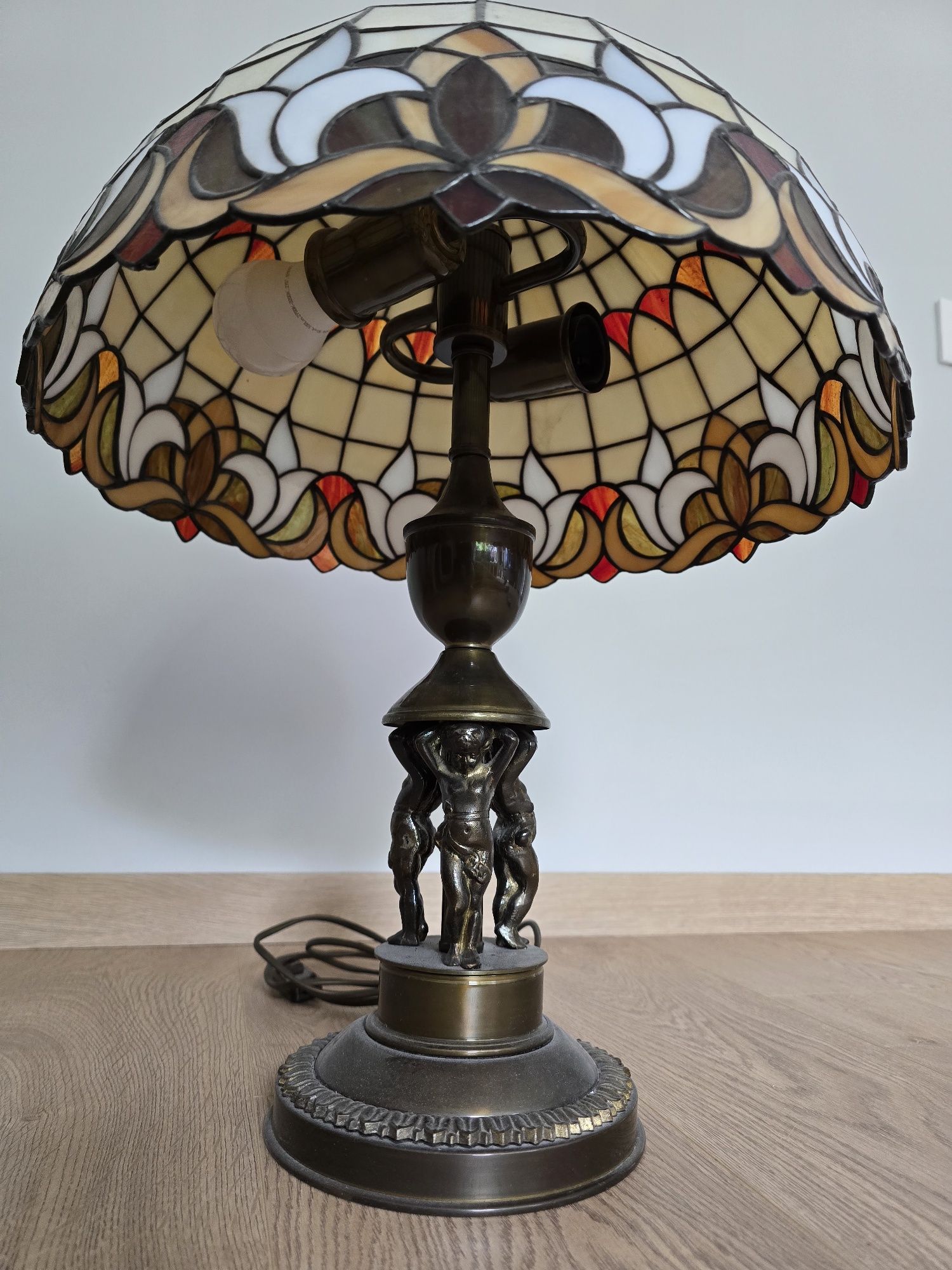 lampa witrażowa art deco