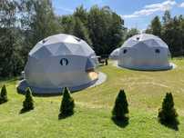 Glamping, 7m, namiot sferyczny, kopułowy