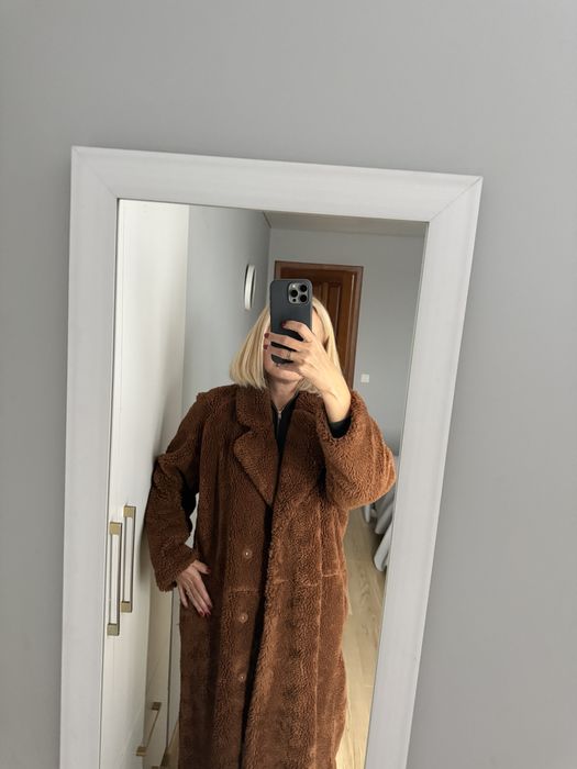 Шубка teddy h&m L пальто