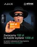 PROMOCJA alarm Ajax z montażem | Zwracamy 100zł za każde wydane 1000zł