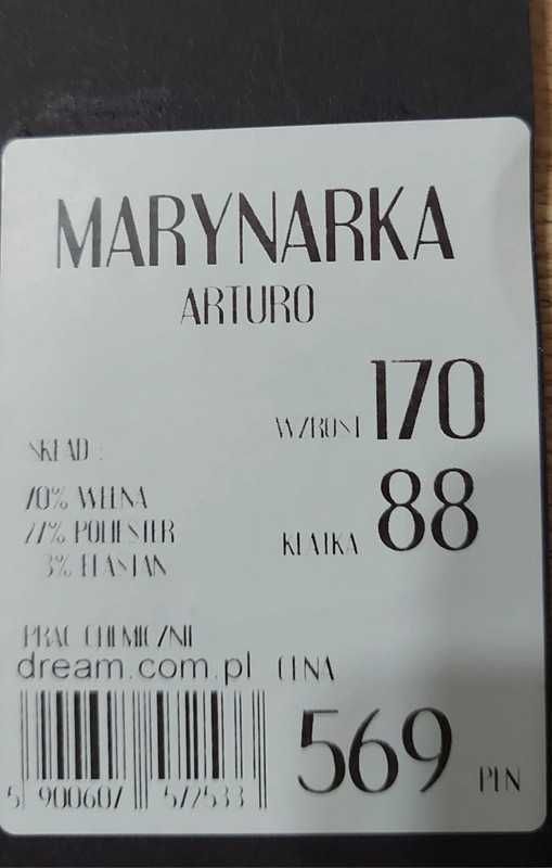 Marynarka 170/88 Dream Collection model Arturo jak nowa