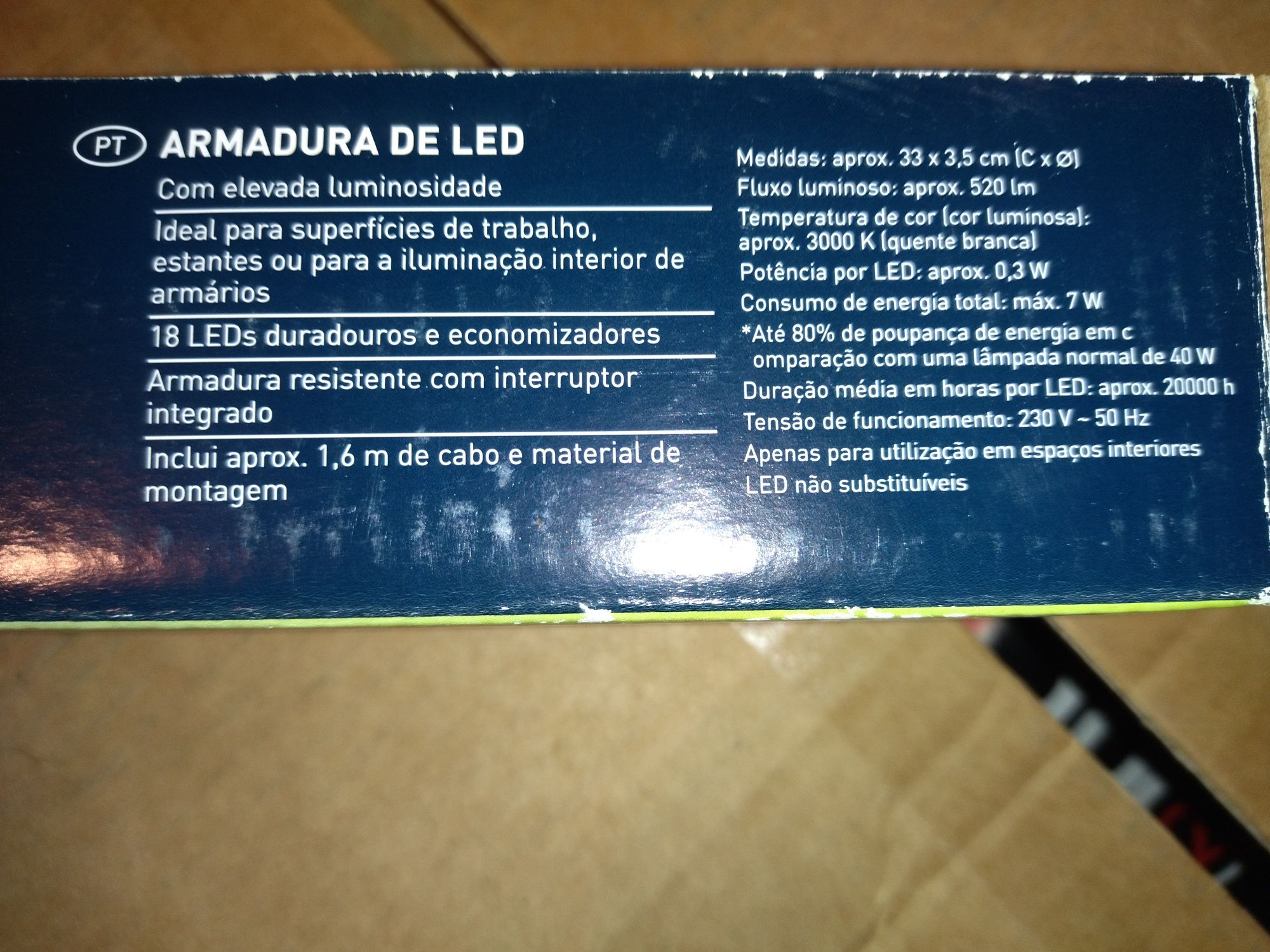 Lâmpada LED para bancadas