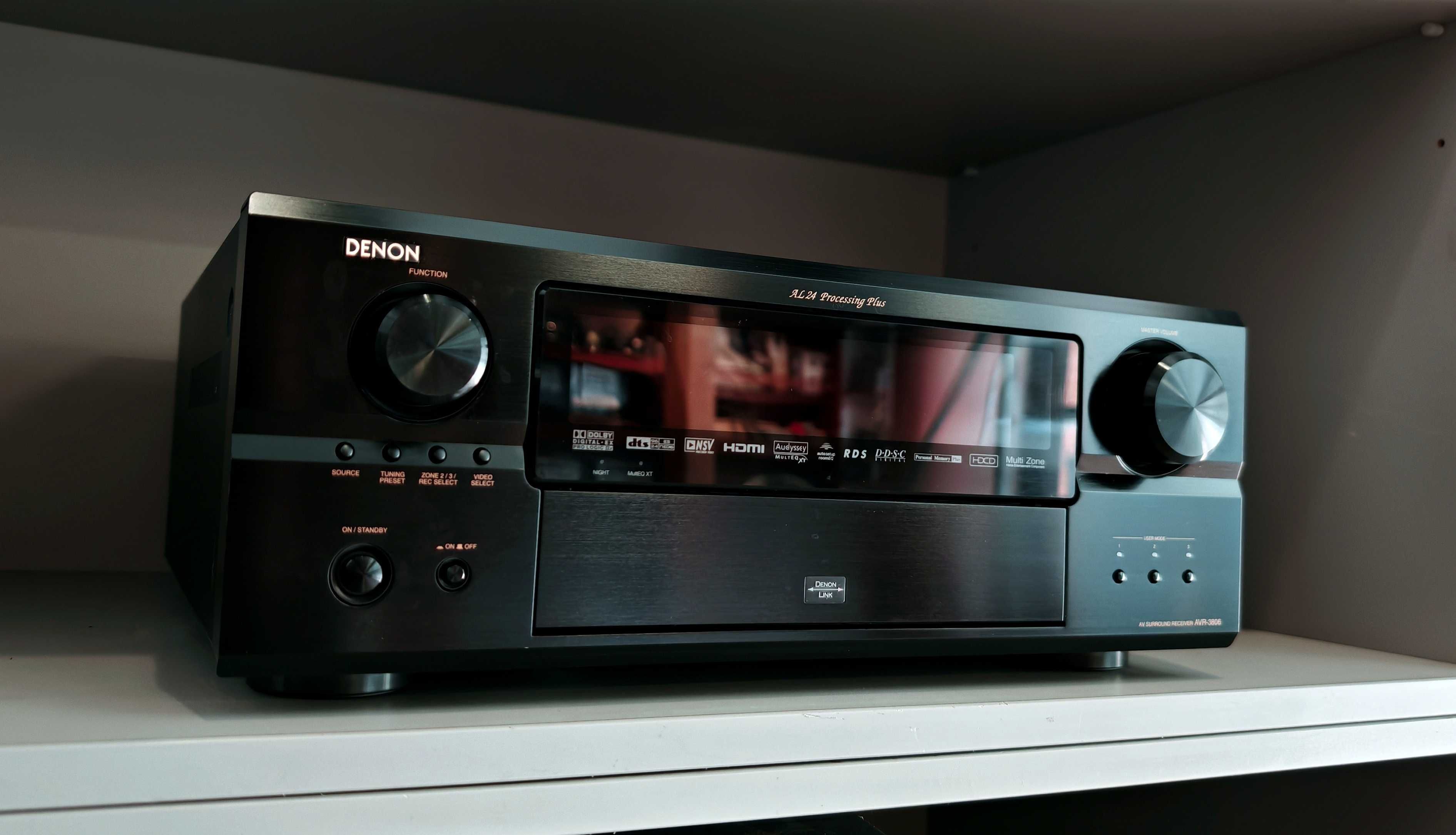 Amplituner Denon AVR-3806 7x160W ALPHA24 Audyssey MultEQ Ethernet HDMI