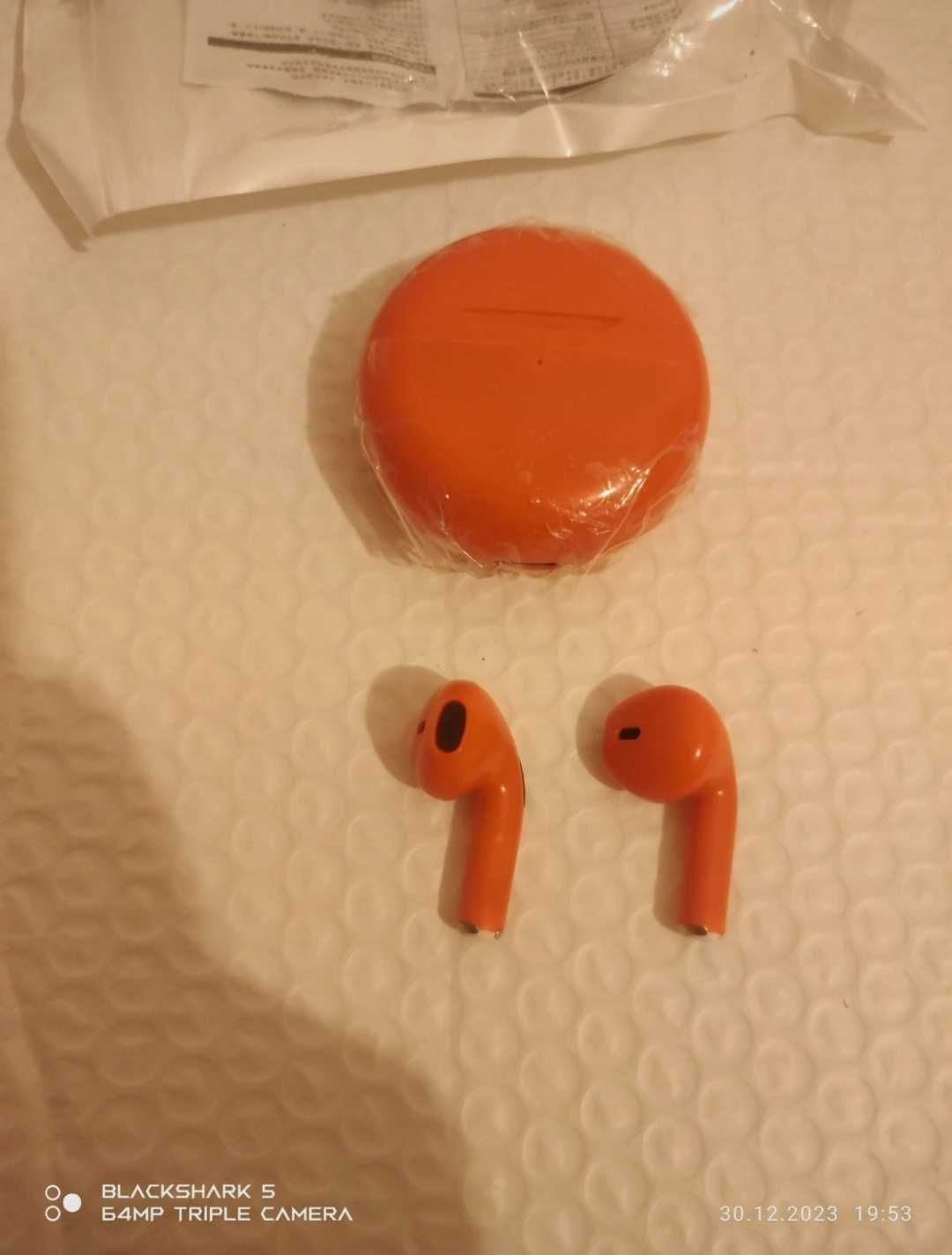 Bluetooth sluchawki Pro 6. Pomarańczowe