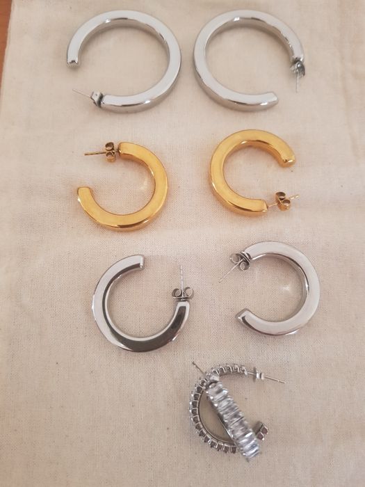 Argolas em aço inoxidável