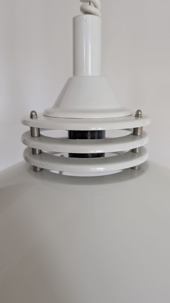 Lampa mid century modern prl vintage space age spodek na sprężynie
